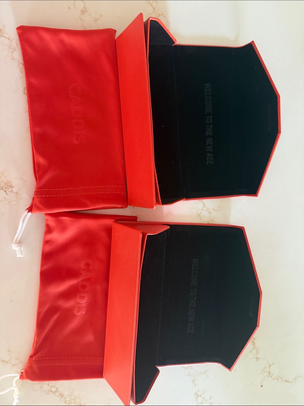 Caddis Red Sunglasses Cases & Soft Pouches - Set of 2 - Picture 3 of 5